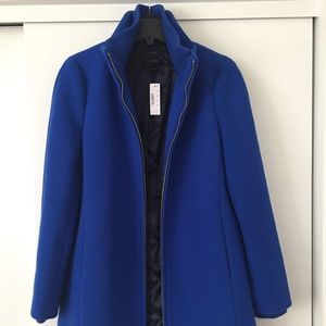 NWT! J. Crew Lodge Coat Italian Stadium-Cloth Wool